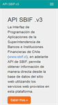 Mobile Screenshot of api.sbif.cl